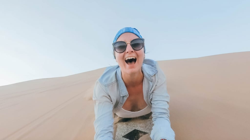 Sand Boarding Huacachina Peru