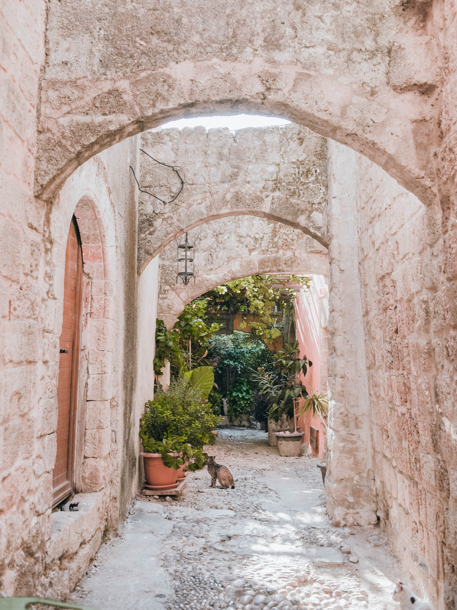 Rhodes Old Town Streets Medieval Rhodes Old Town